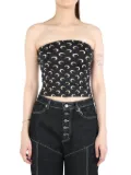 Marine Serre moon-print top - Black