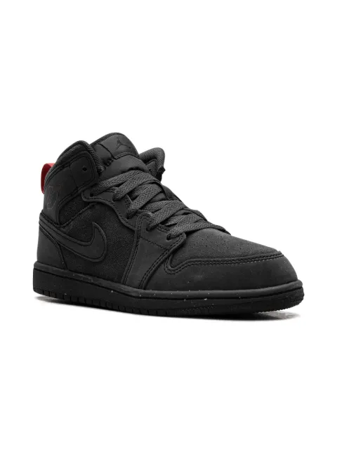 Jordan Kids Jordan 1 Mid "Smoke Grey" sneakers