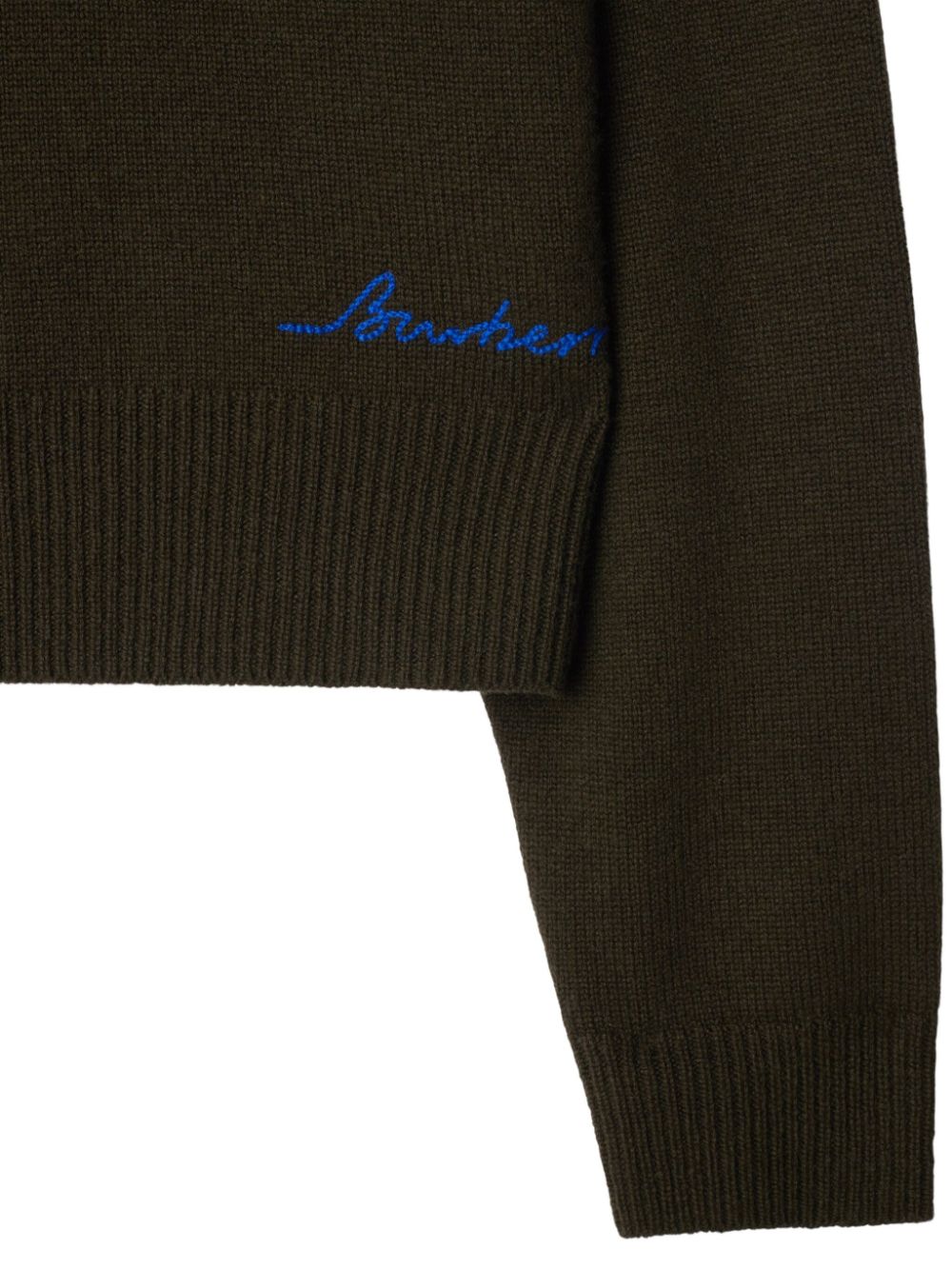 Shop Burberry Cashmere Sweater In Brown