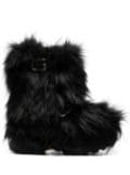 sacai faux-fur boots - Black