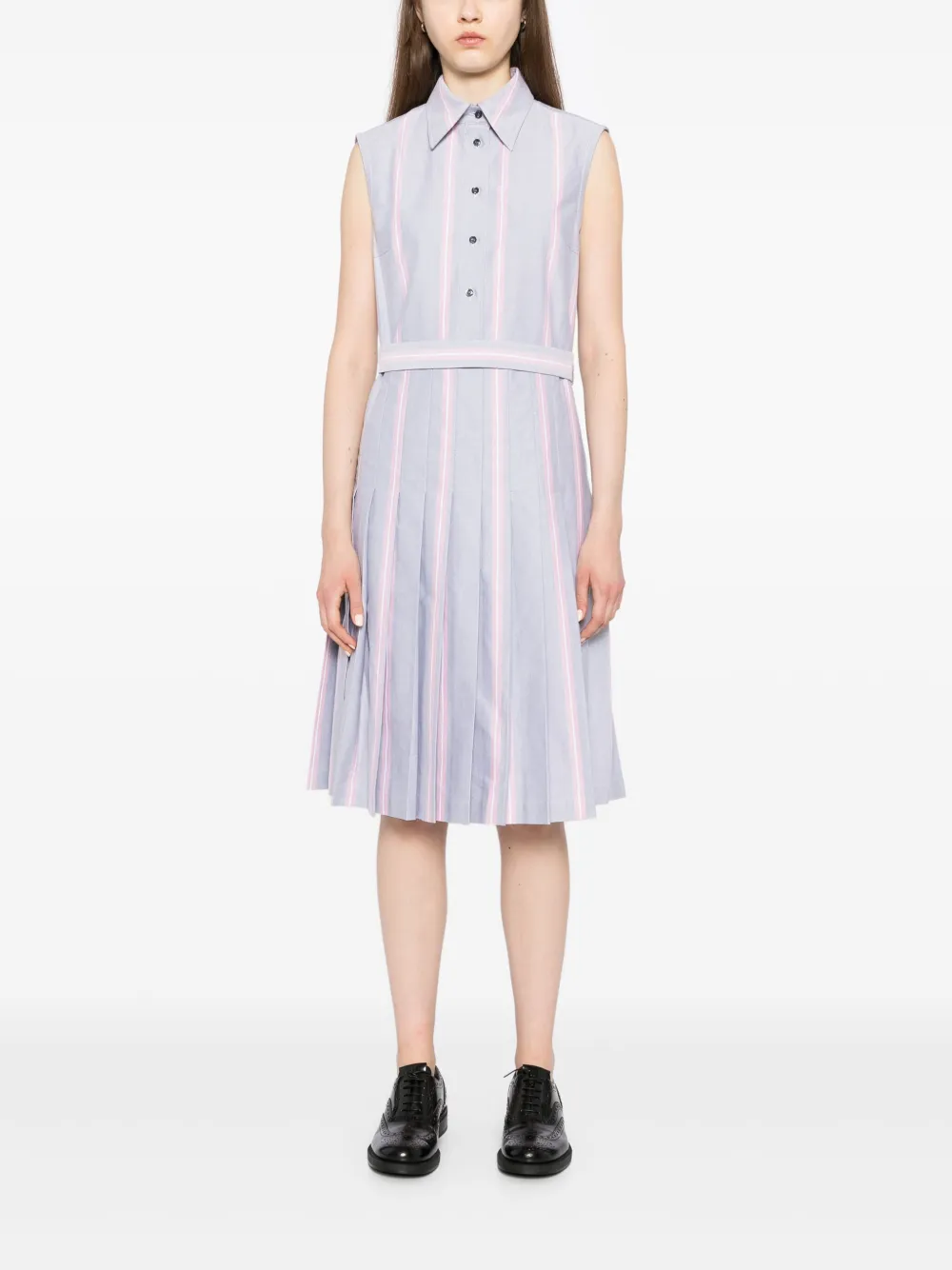 Thom Browne Gestreepte jurk - Grijs