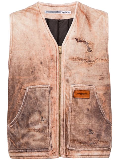 Alexander Wang trompe-l'oeil-print workwear vest Men