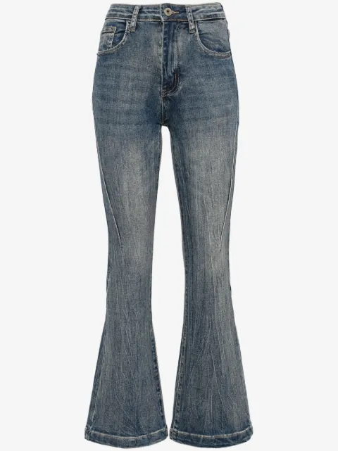 Ground Zero jeans acampanados con tiro alto