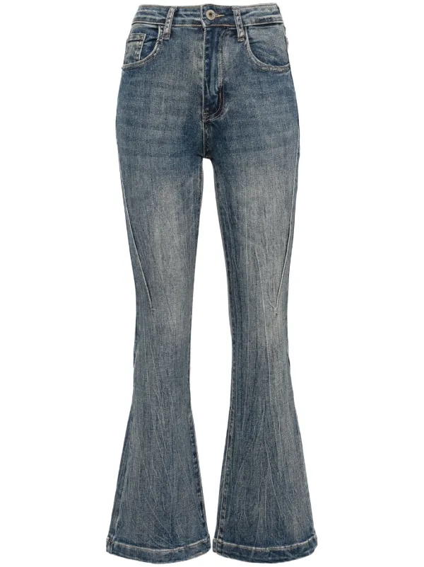 Ground Zero high-rise Flared Jeans Blue FARFETCH PH