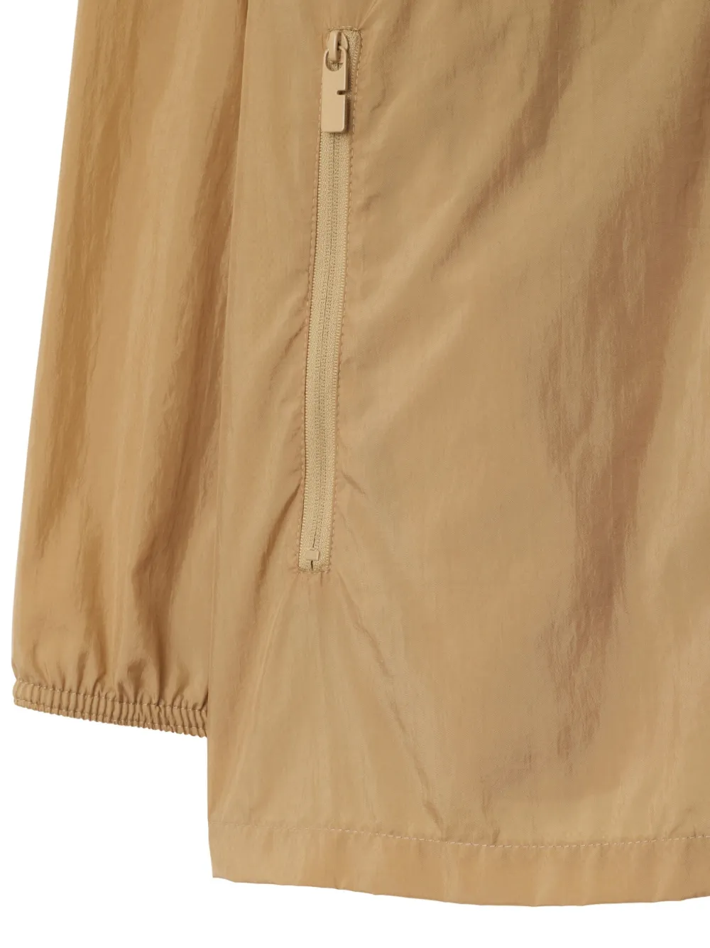 Burberry Donsjack met logo-applicatie Beige