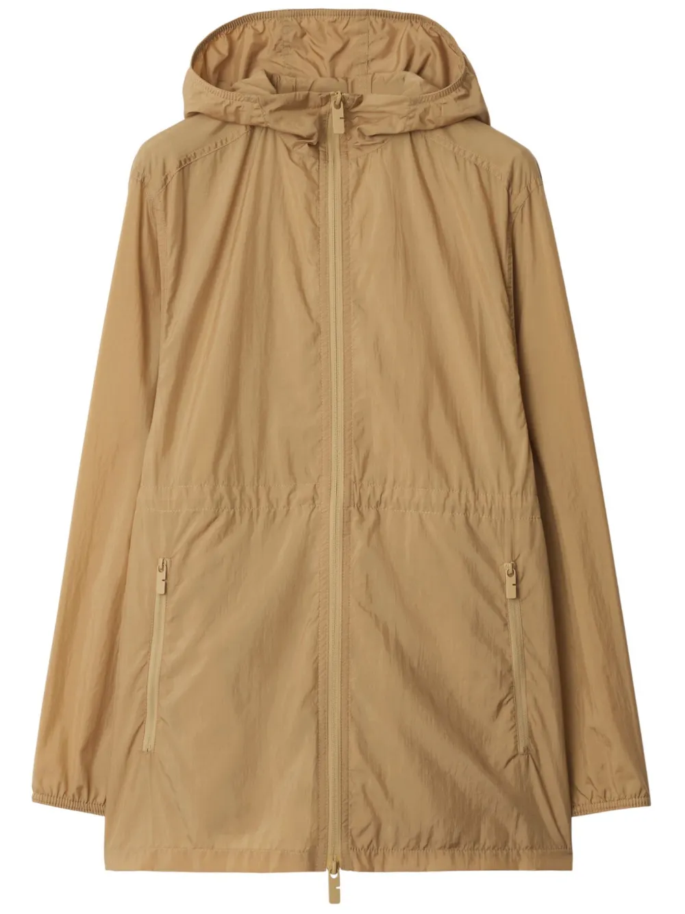 Burberry Donsjack met logo-applicatie Beige