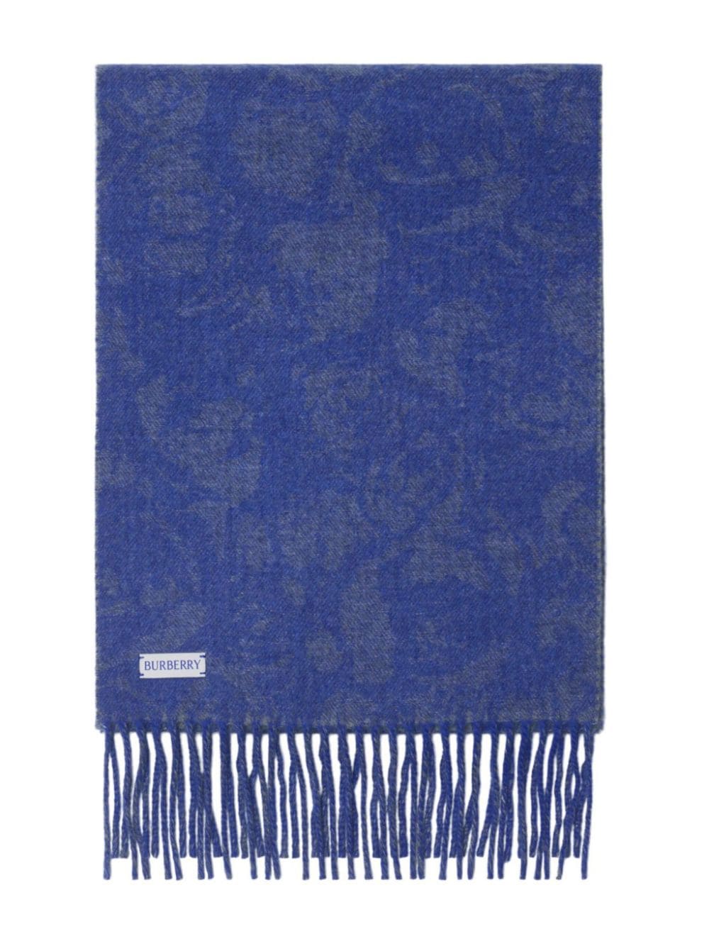 Burberry reversible cashmere scarf - Blauw