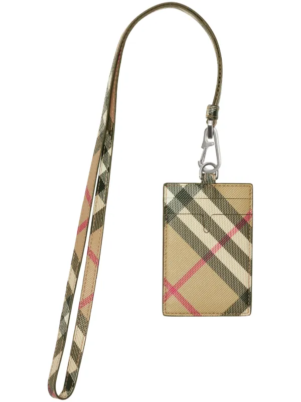 Burberry badge holder on sale