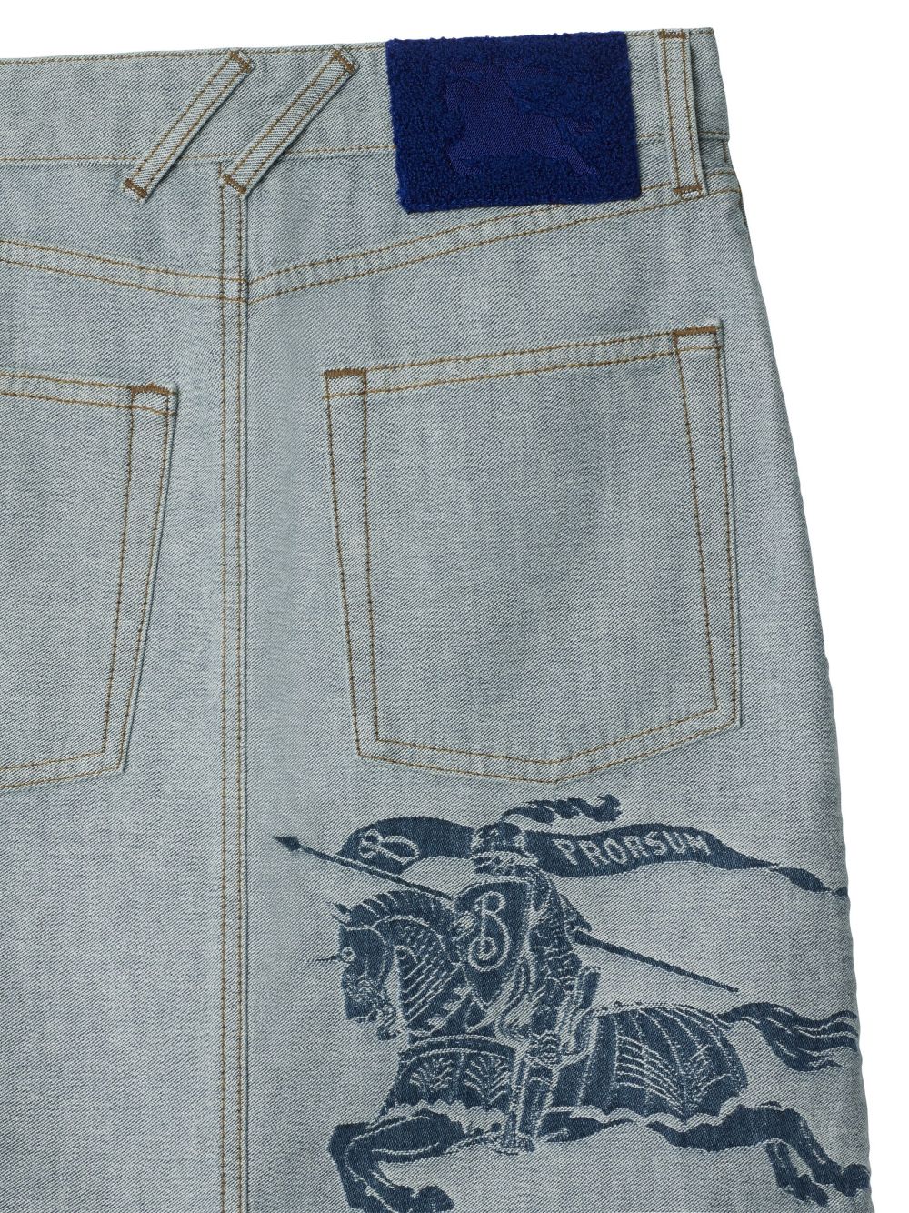 Burberry EKD-jacquard denim skirt Women