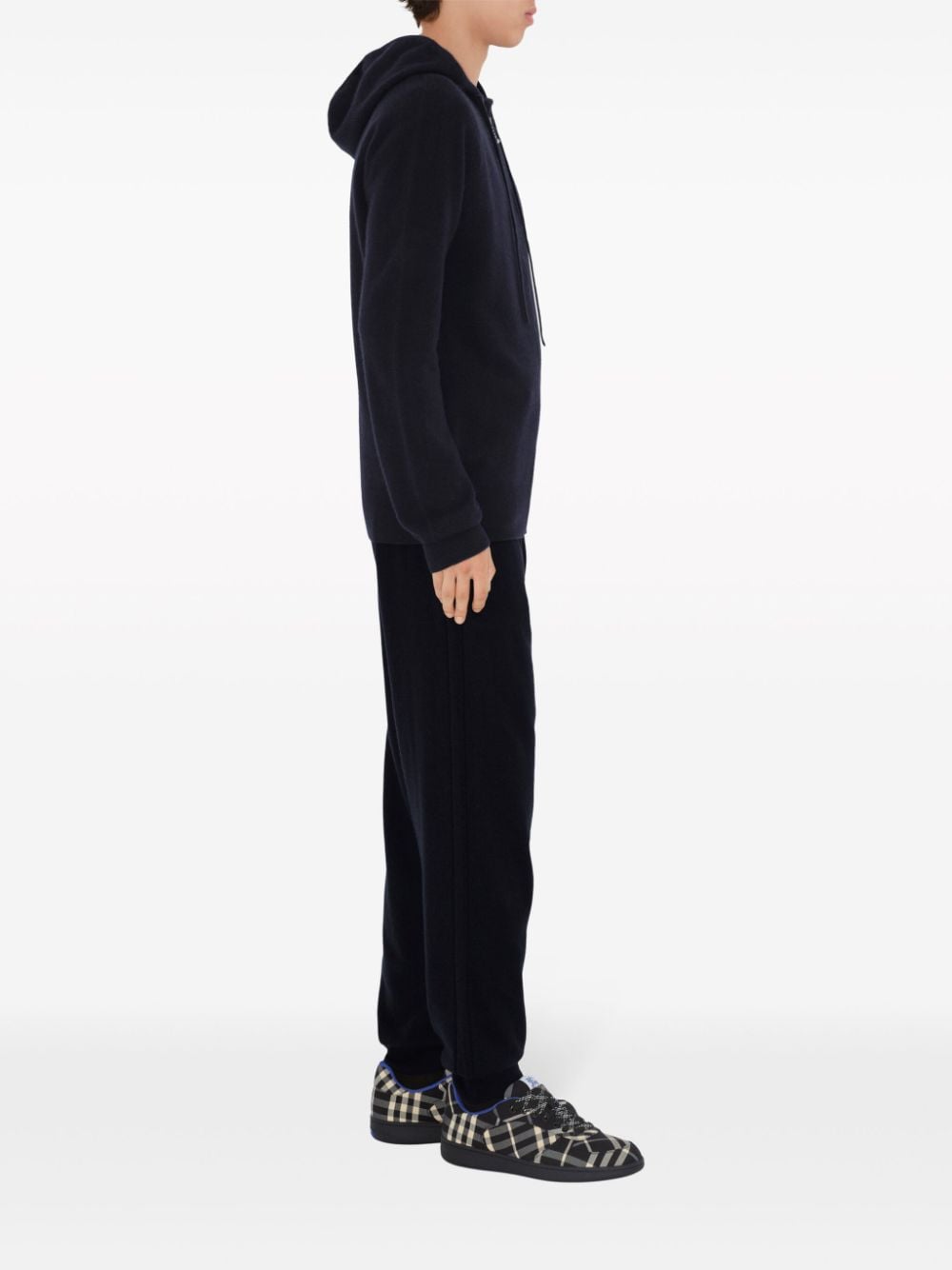 Shop Burberry Cashmere Jogging Pants In Black