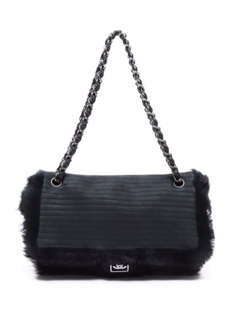 HOT SALE CHANEL 2007 Mink fur CC flap shoulder bag Women