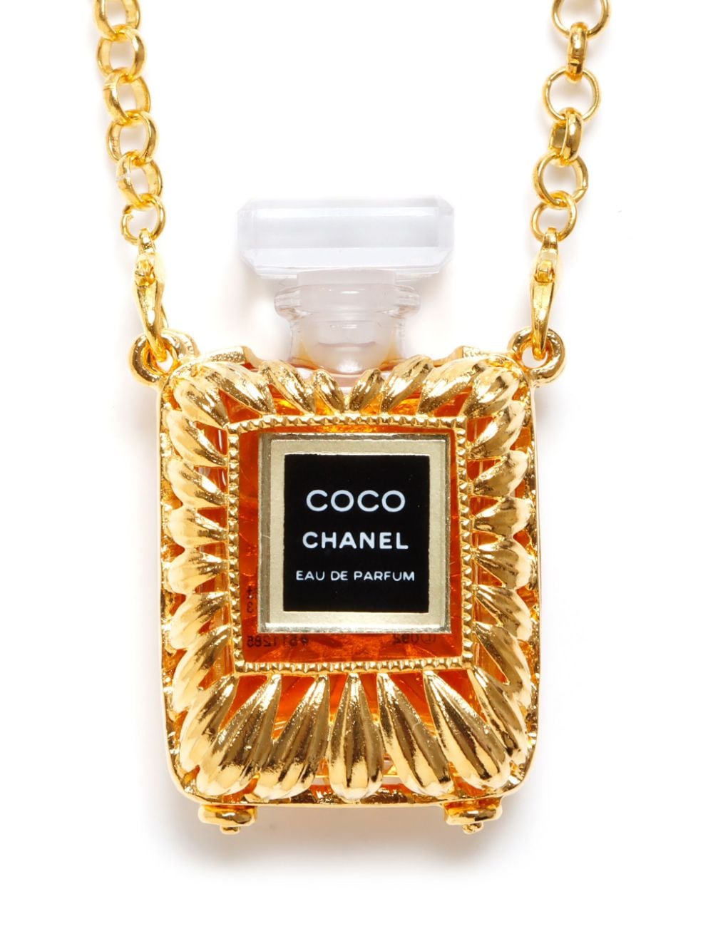 CHANEL Pre-Owned 1990 CC Coco Bottle pendant necklace - Goud