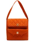 CHANEL Pre-Owned 1985-1993 diamond-quilted shoulder bag - Orange