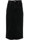 Alexander Wang appliqué denim midi skirt - Black