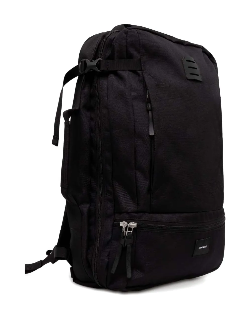 Sandqvist Otis Logo-patch Backpack In Black