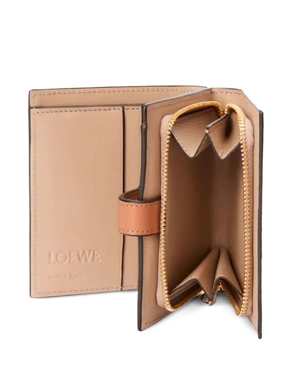 LOEWE Portemonnee met logo-reliëf Beige