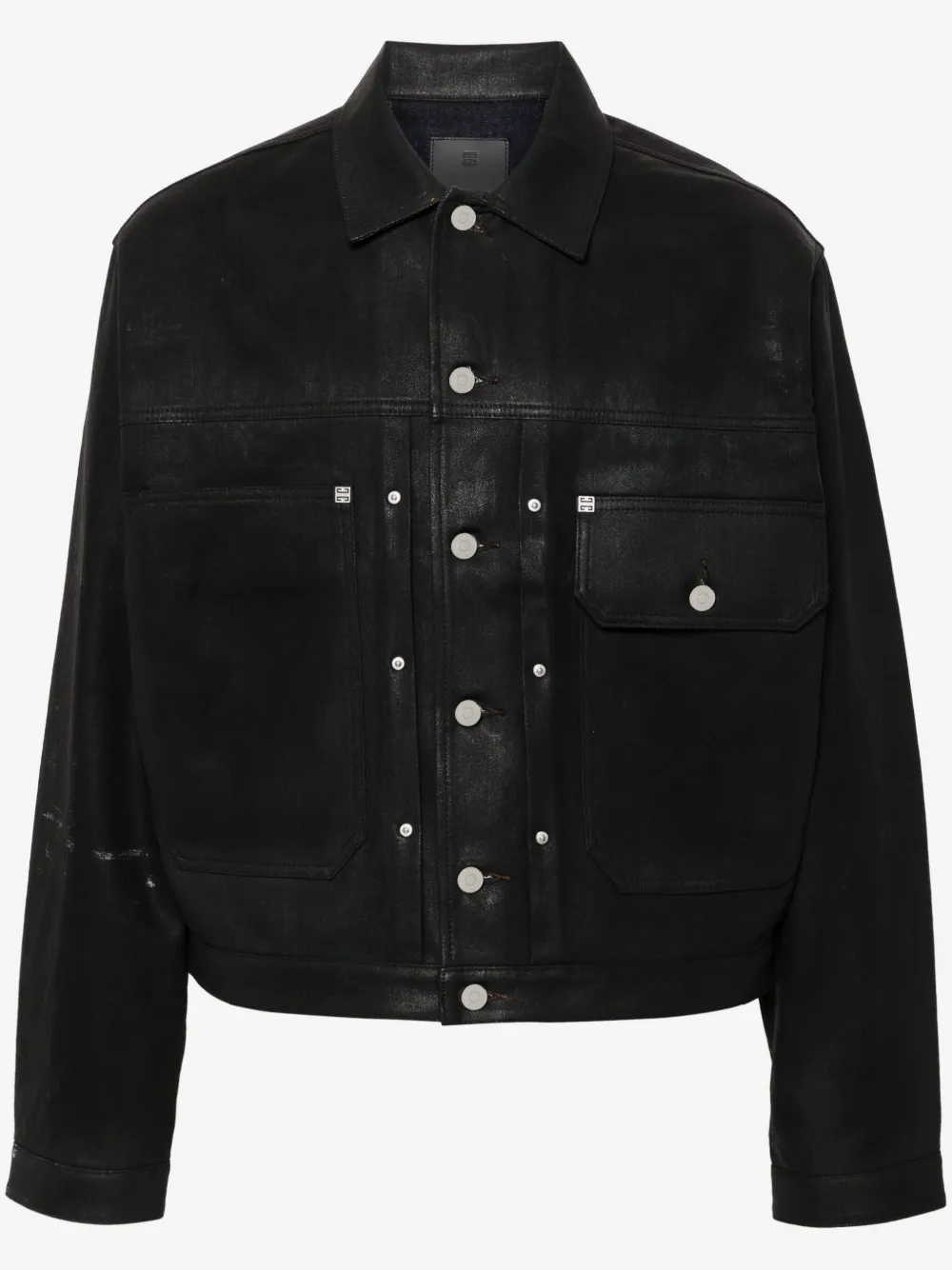 Givenchy coated denim jacket | Black | Image 1