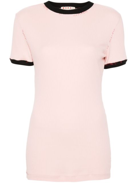 Marni ribbed jersey T-shirt Women