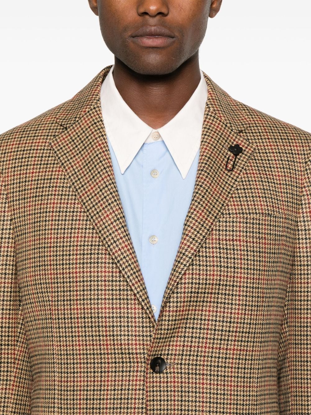 Shop Lardini Special Blazer In Brown