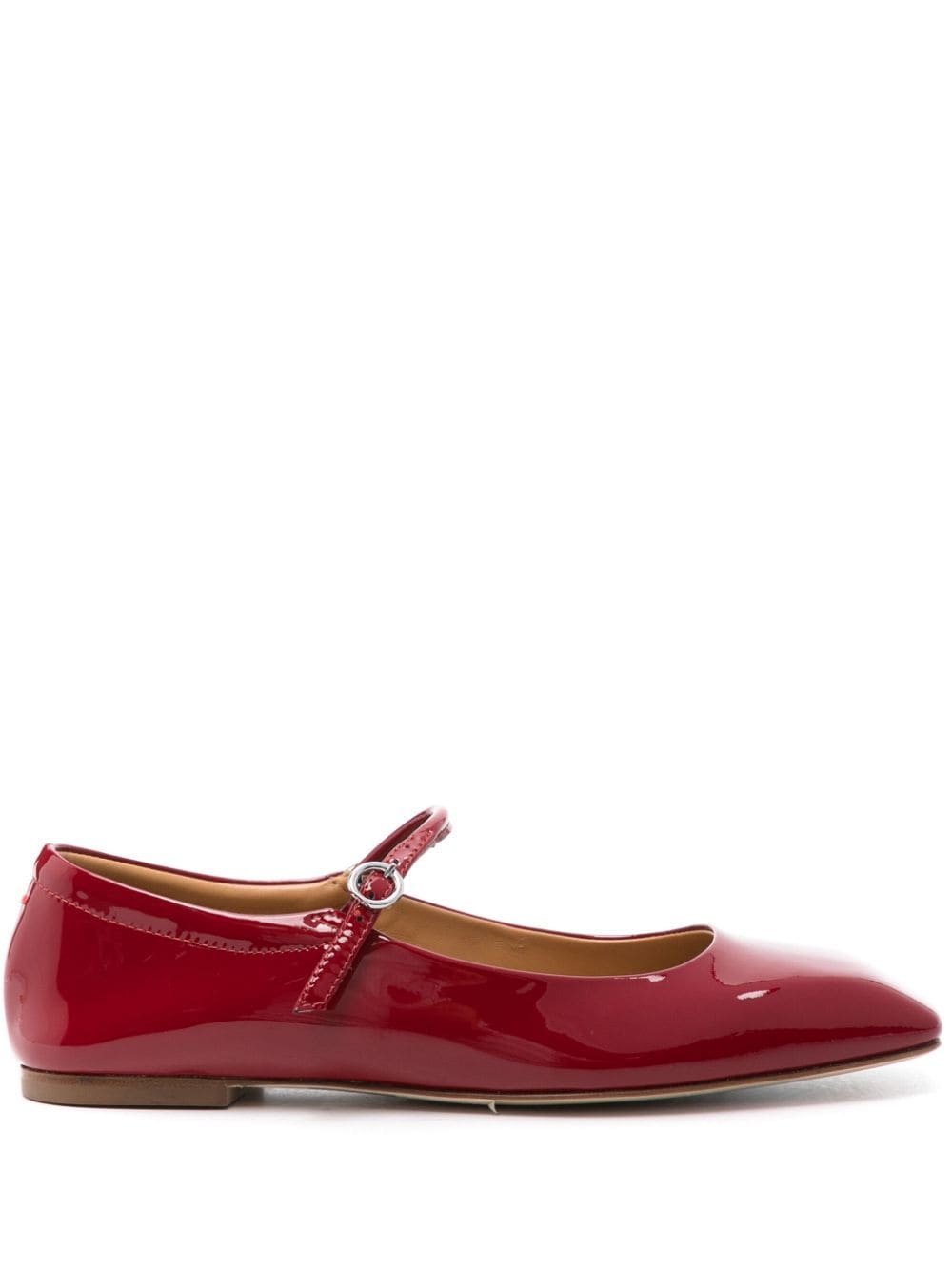 Shop Aeyde Uma Ballet Flats In Red