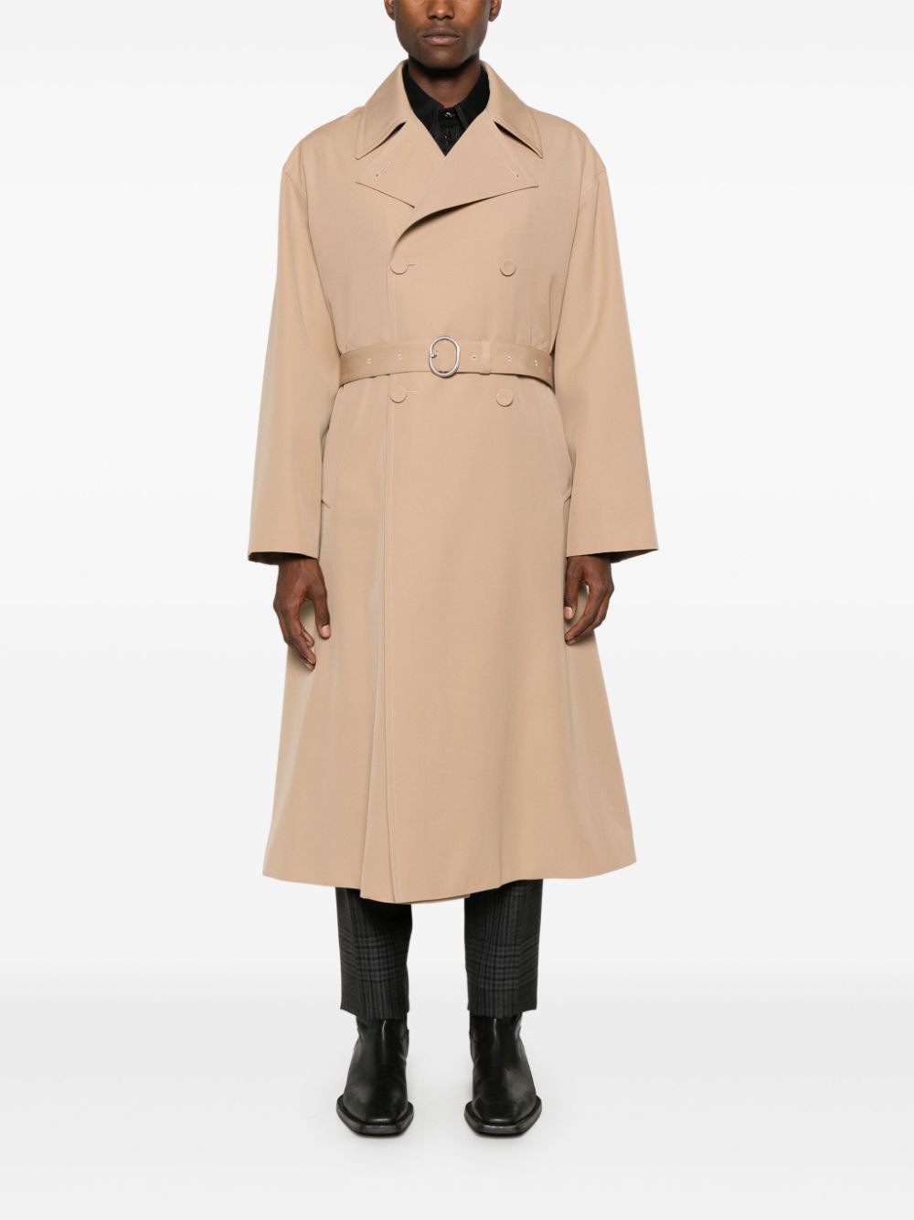 Jil Sander wool trench coat - Bruin