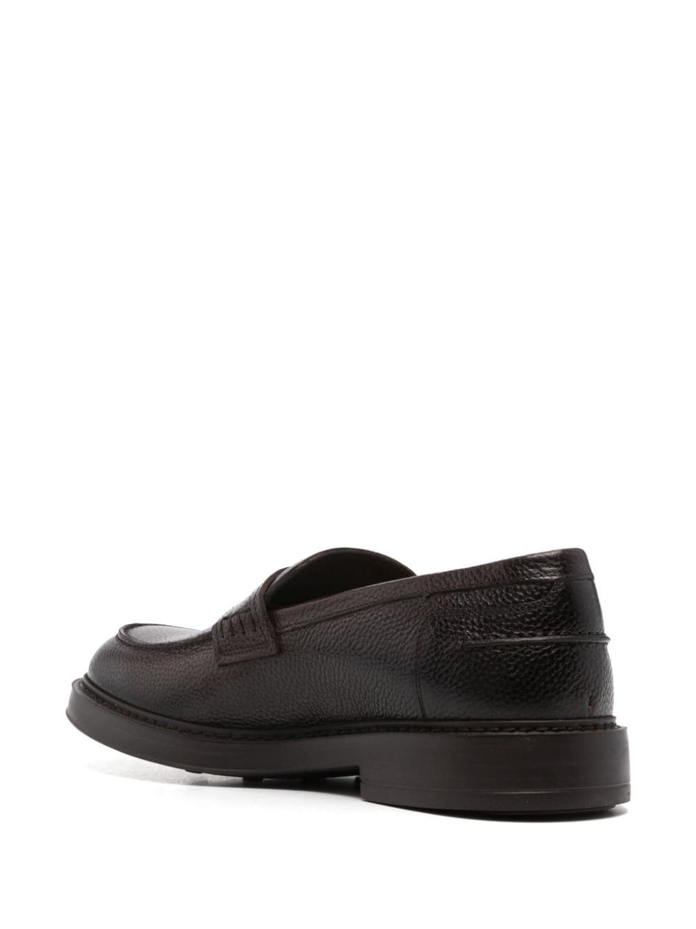 Shop Doucal's Penny-slot Loafers In Brown