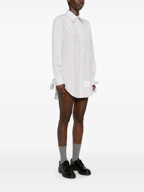 Thom Browne bow-cuff shirt dress FDSE90AF0743 - 2