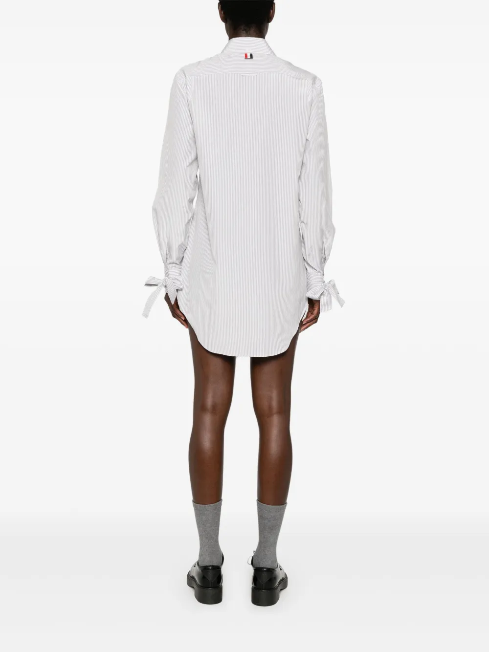 Thom Browne Blousejurk met strikmanchetten Grijs