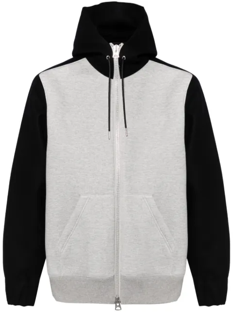 sacai wool hooded jacket