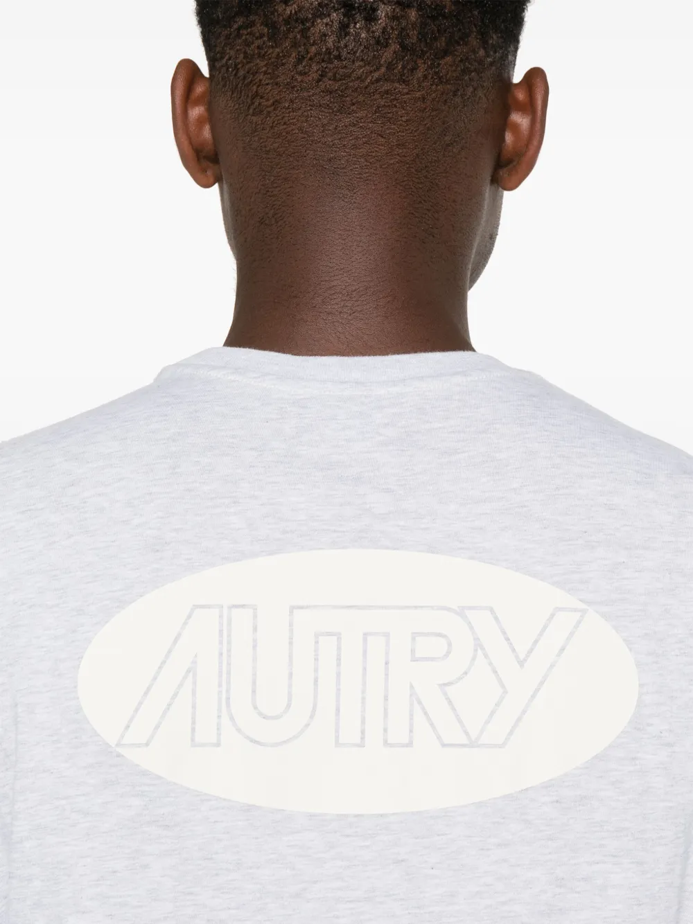 Autry T-shirt met mélange-effect Grijs