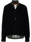 sacai layered bomber jacket - Blue