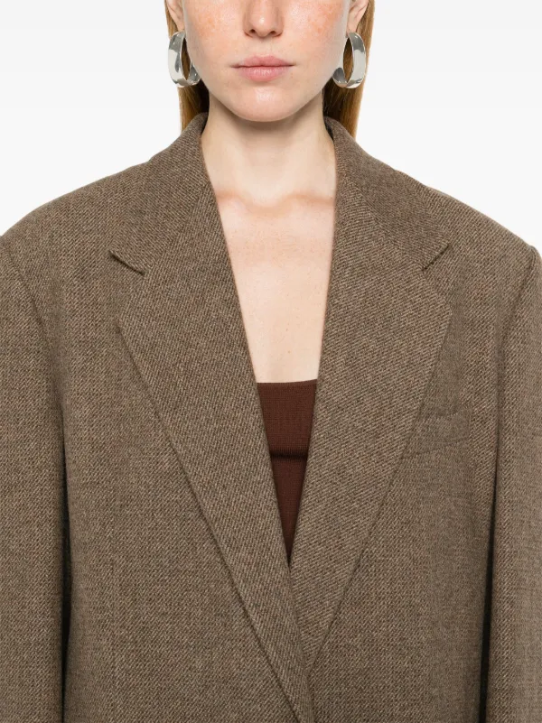 Low Classic Wool Blazer Brown FARFETCH SG