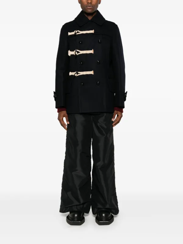 Sacai ダッフルコート | ブルー | FARFETCH JP