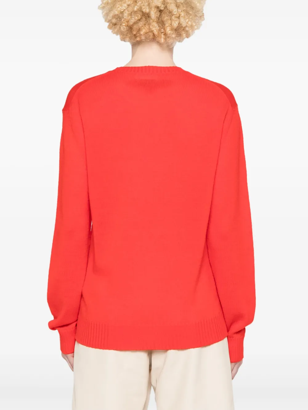 Jil Sander Fijngebreide trui Rood