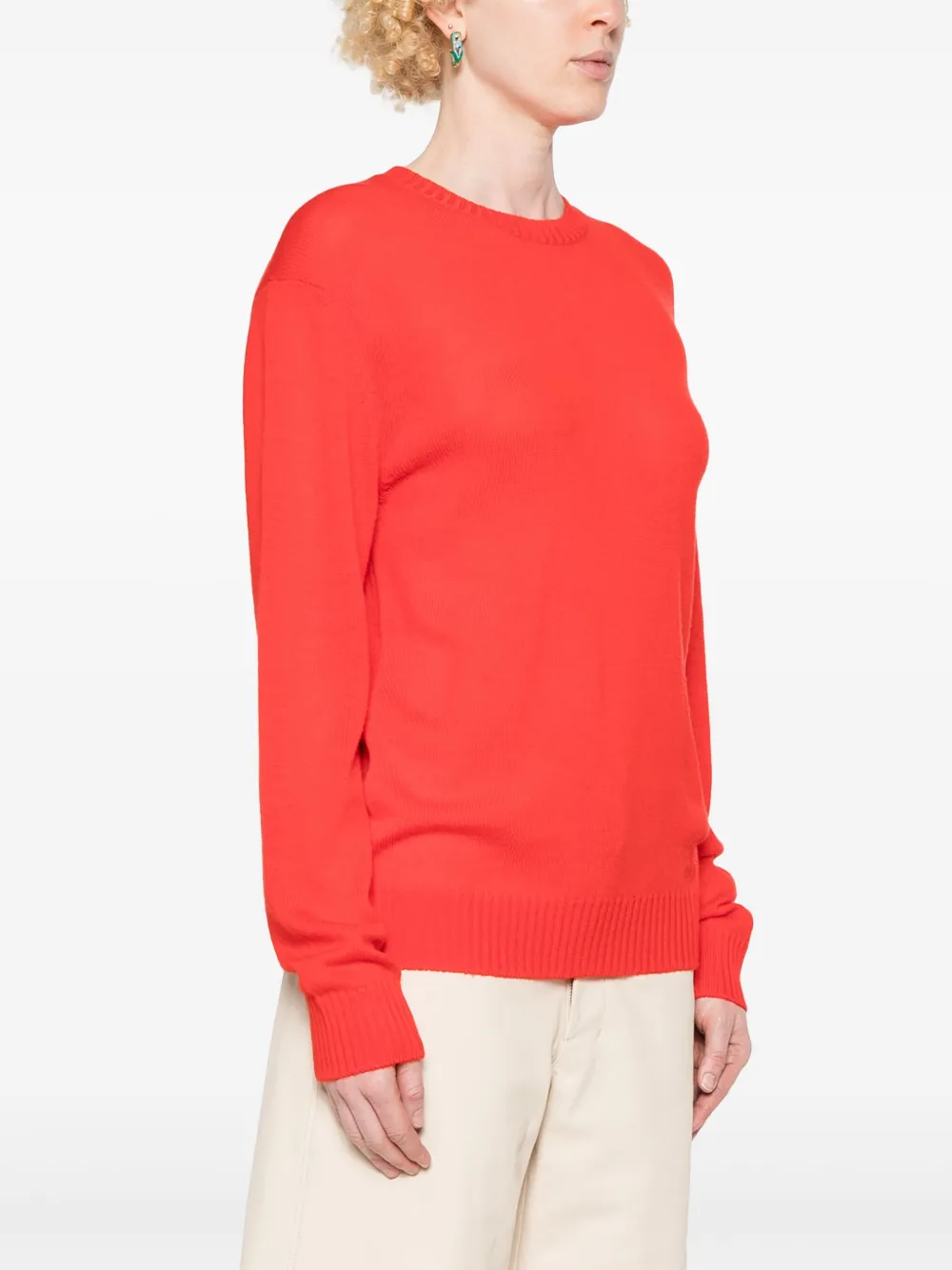 Jil Sander Fijngebreide trui Rood