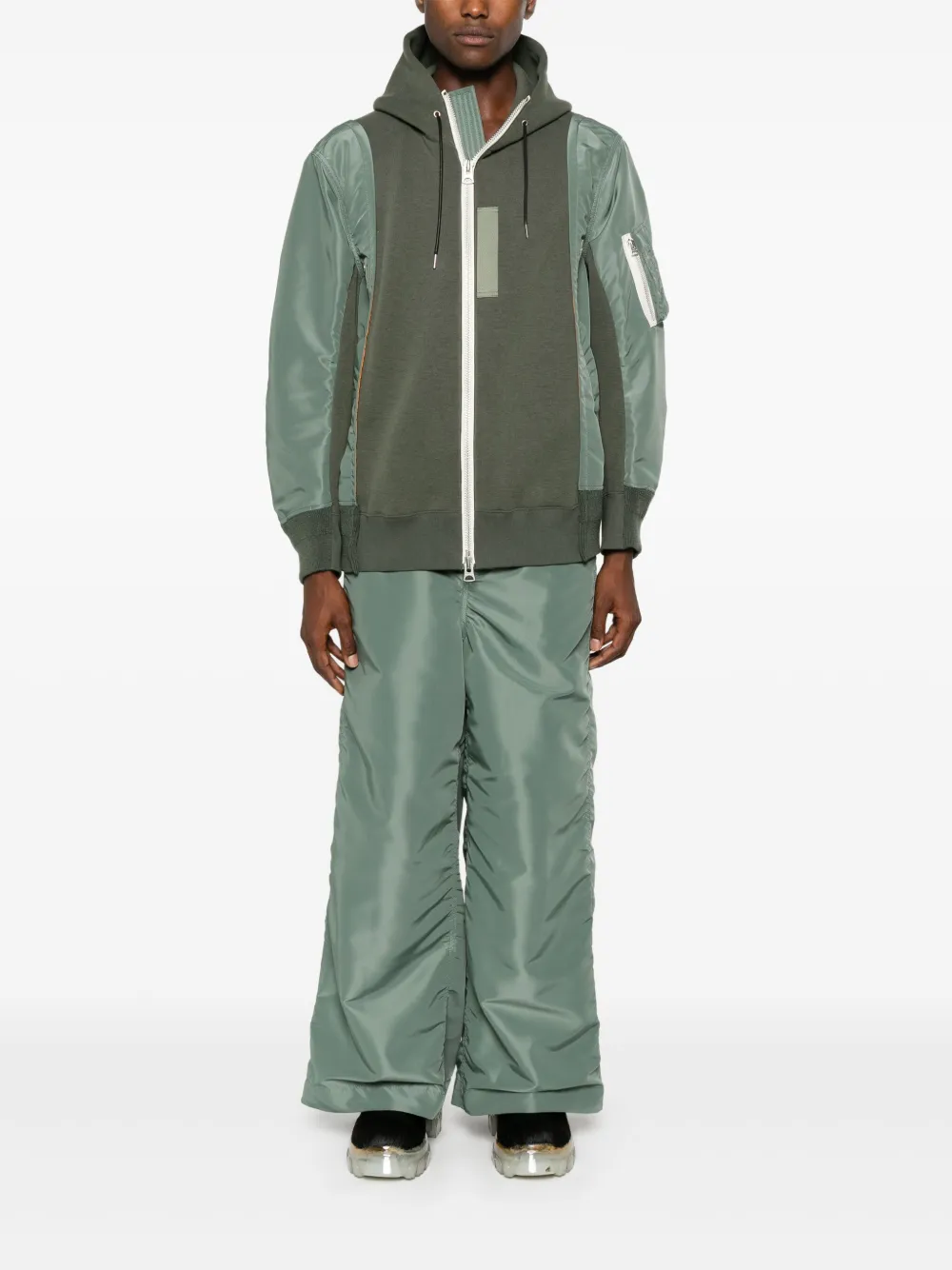 sacai Jack met capuchon - Groen