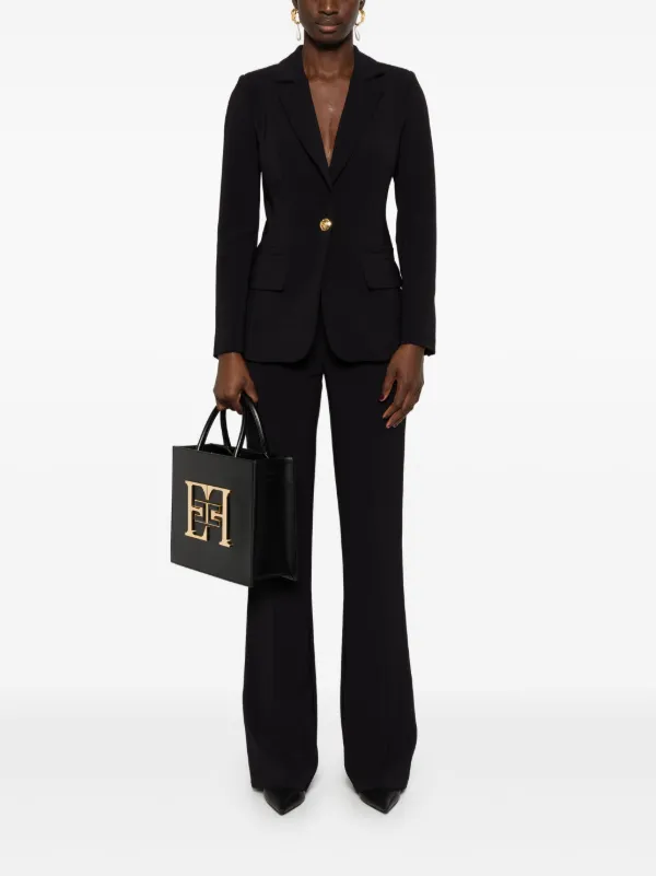 流行 Elisabetta Black | Suit Crepe single-breasted Franchi ワンピース