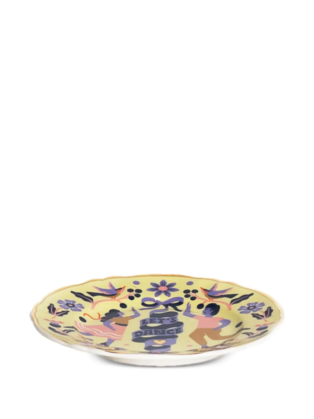 Bitossi Home Let's Dance plate (16cm) - Geel