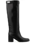 Paul Warmer 65mm knee-high leather boots - Black