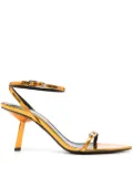 Saint Laurent 75mm Kitty sandals - Orange