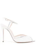 Andrea Wazen 105mm Katy pumps - White