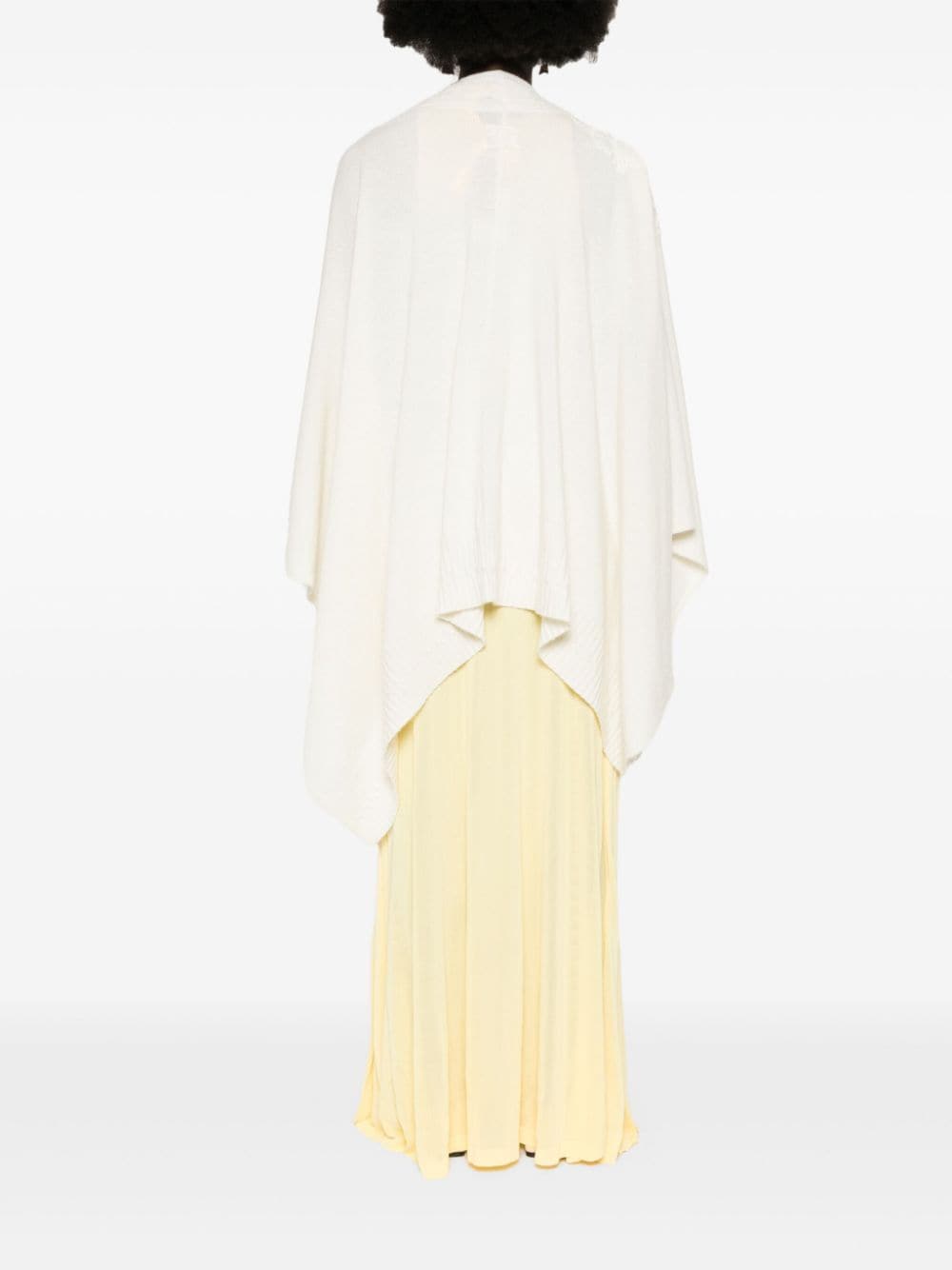 Shop Ermanno Scervino Lace-detailed Cape In White