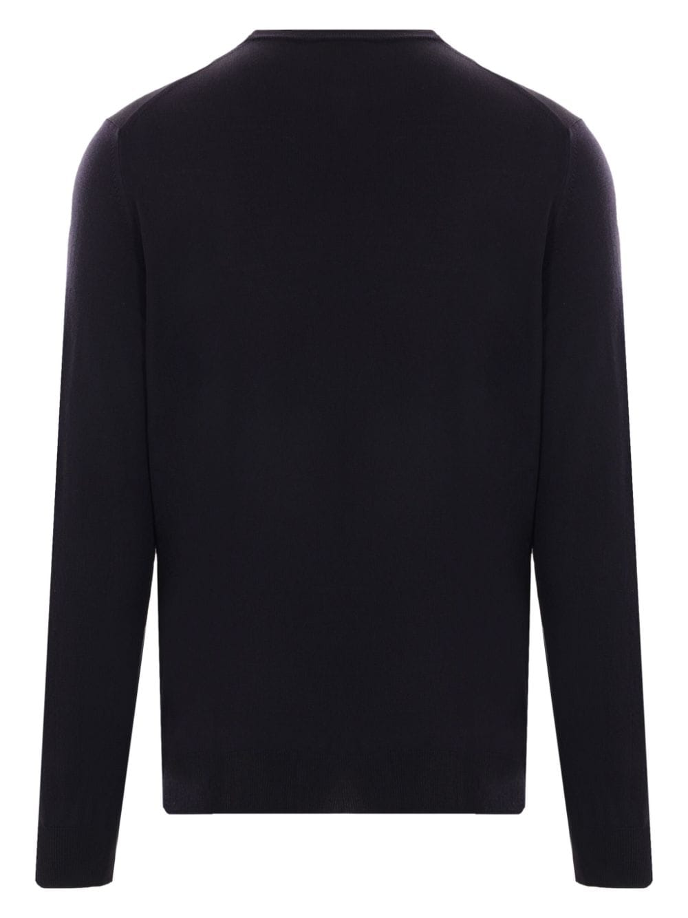 Shop Zanone Crew-neck Knitted Jumper In Blue