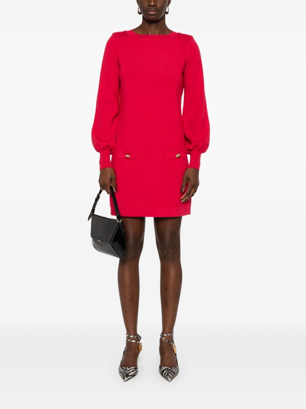 Blugirl Gebreide mini-jurk - Rood