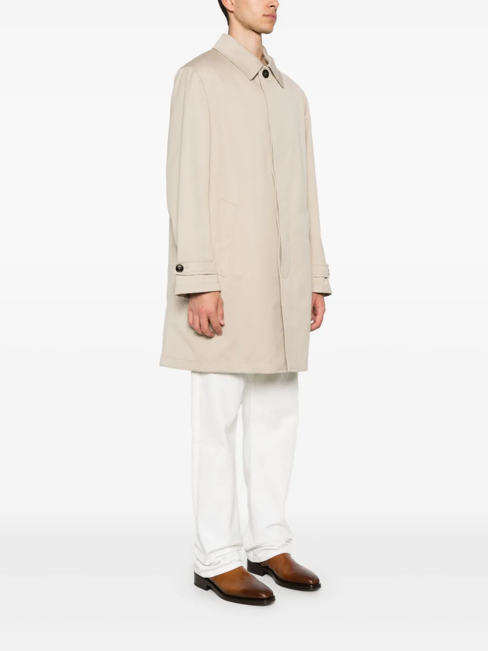 Brioni Katoenen jas Beige