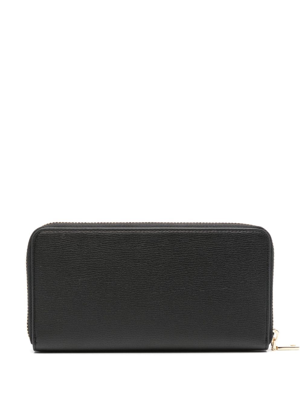 Shop Love Moschino Logo-lettering Wallet In Black