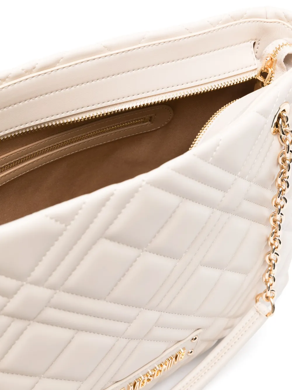 Love Moschino Shopper met logo Beige