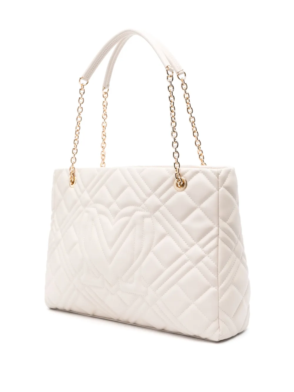 Love Moschino Shopper met logo Beige