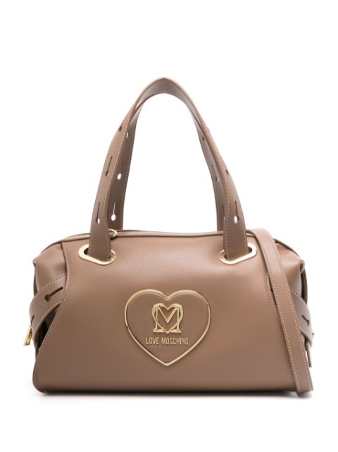 Love Moschino logo-plaque tote bag Women