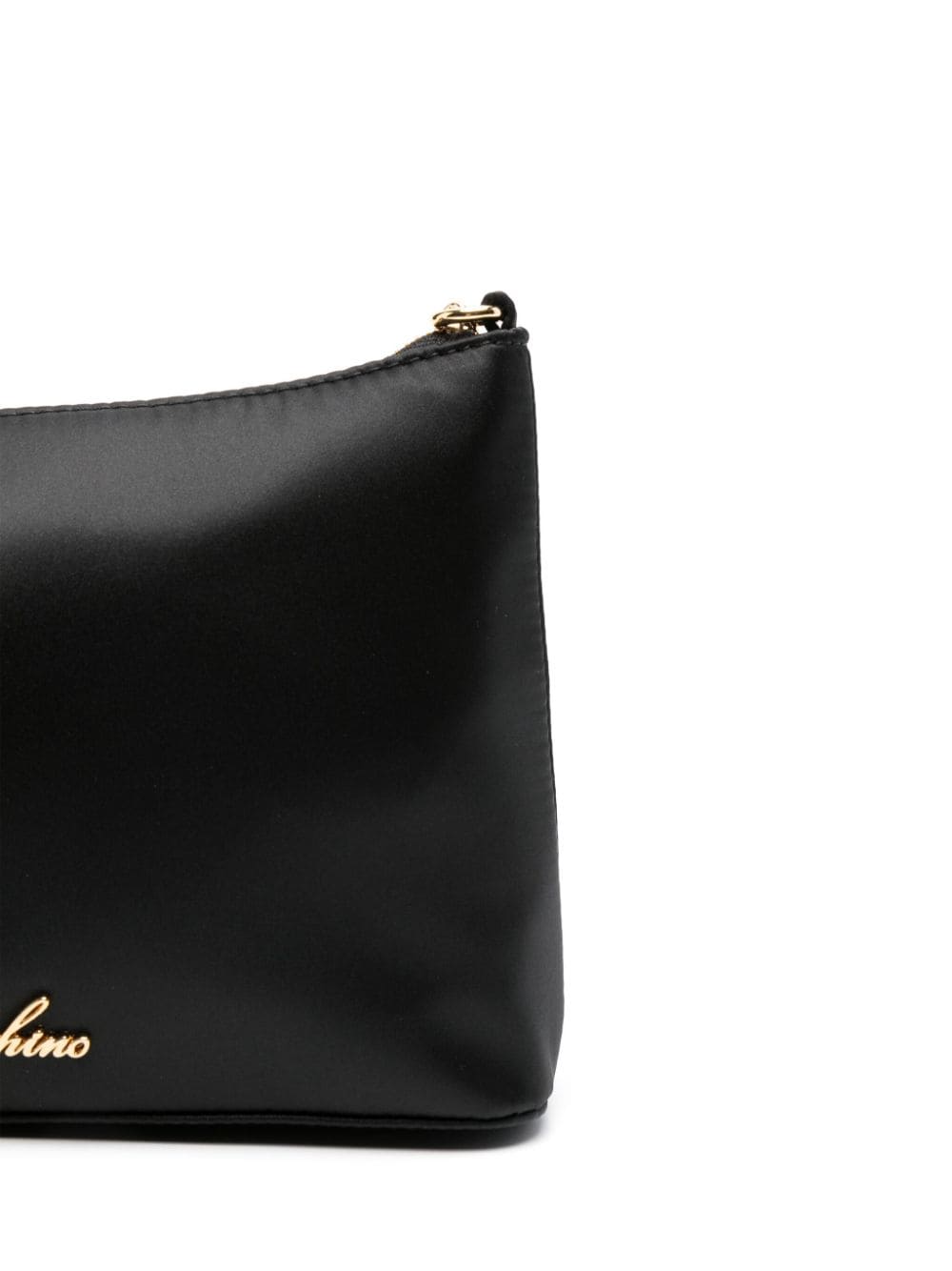 Shop Love Moschino Logo-lettering Shoulder Bag In Black